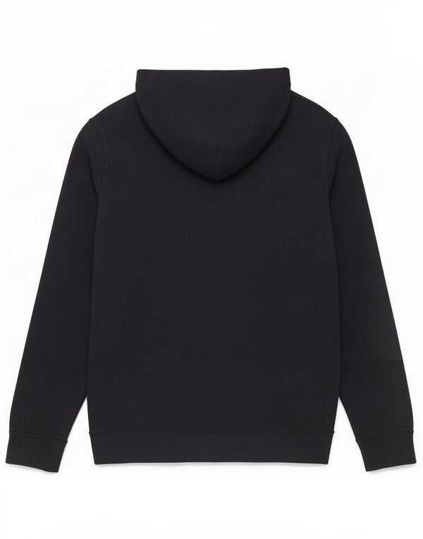 Maglione con cappuccio e zip grafica da uomo Hollister in cotone blu navy medio