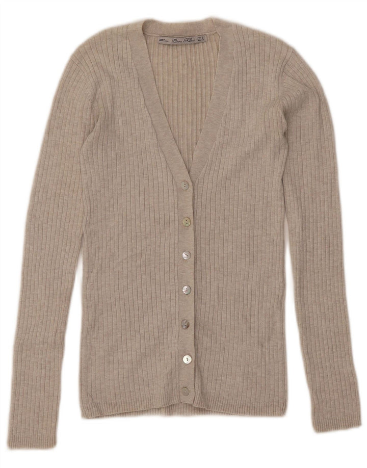Maglione cardigan da donna Zara UK 8 piccolo beige