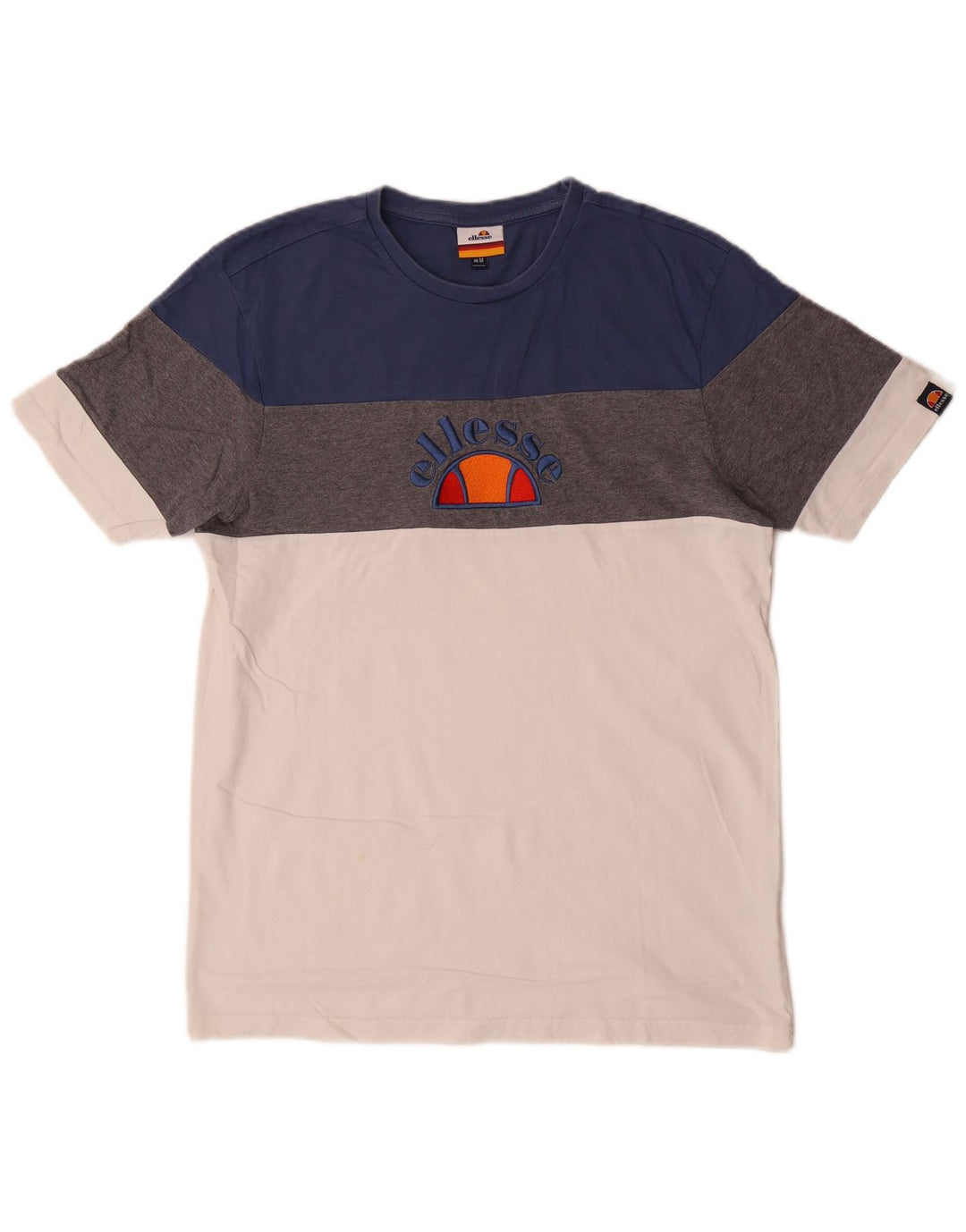 T-shirt grafica da uomo Ellesse Top in cotone color block medio multicolore