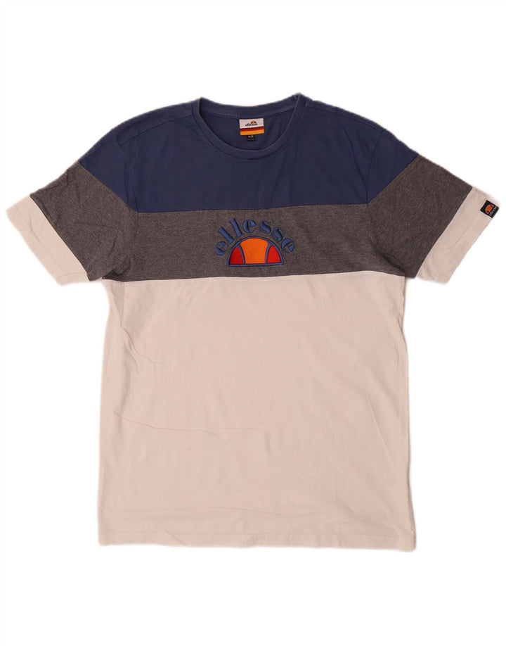 T-shirt grafica da uomo Ellesse Top in cotone color block medio multicolore
