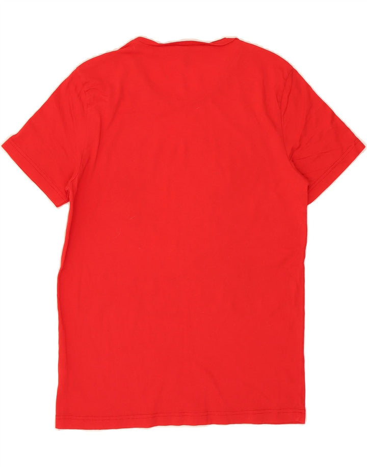 BENETTON Mens Graphic T-Shirt Top Large Red Cotton Vintage Benetton and Second-Hand Benetton from Messina Hembry 