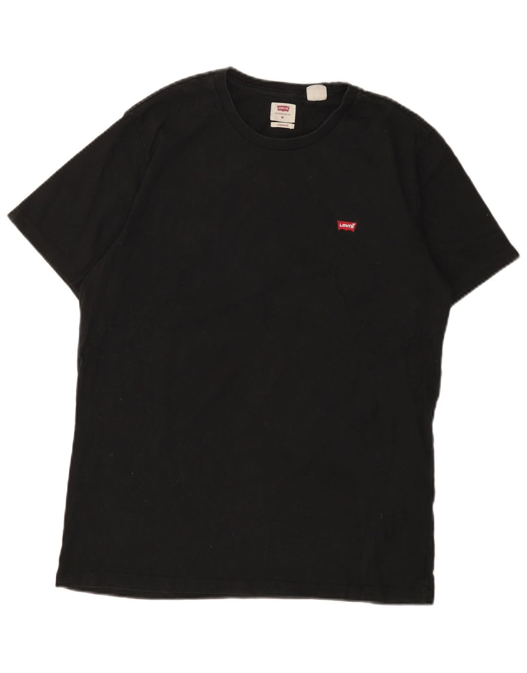 T-shirt LEVI'S da uomo con vestibilità standard, top in cotone nero medio