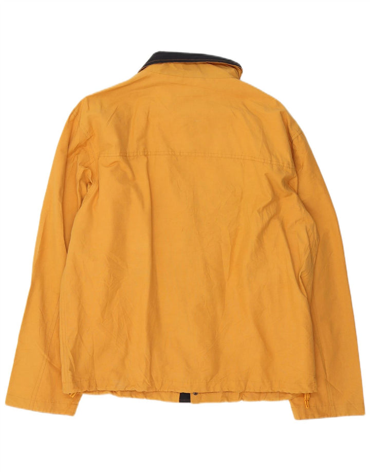 Giacca antipioggia vintage da uomo UK 42 XL in nylon giallo