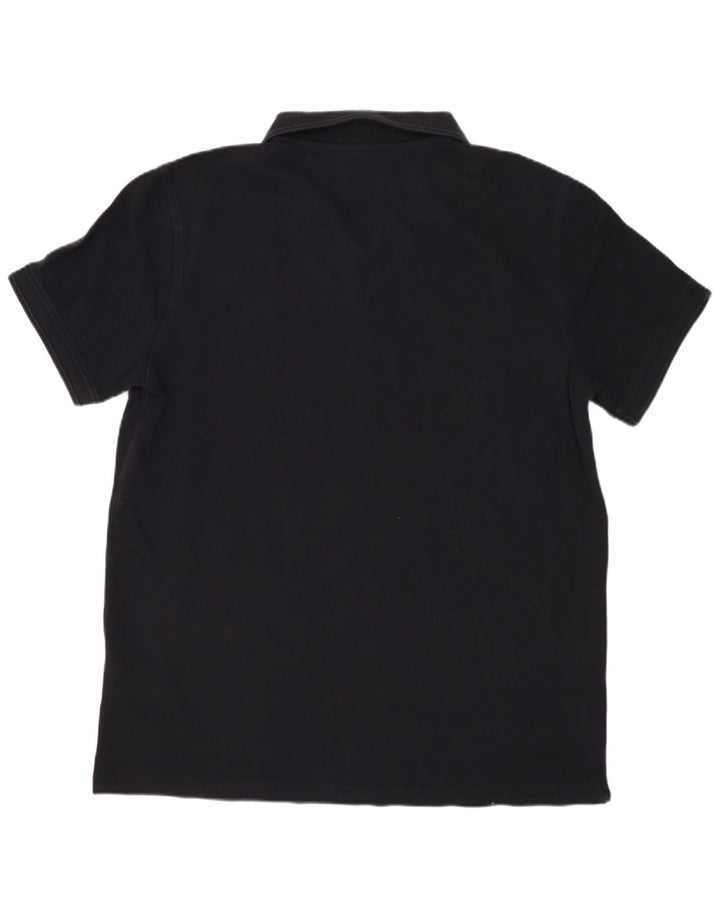 Polo da uomo Massimo Dutti grande in cotone nero