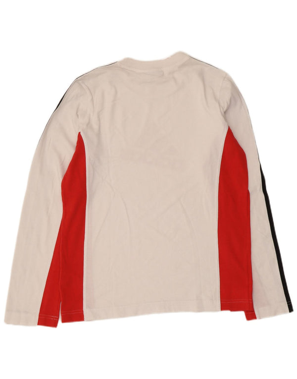 Adidas Maglietta grafica da bambino a maniche lunghe 13-14 anni Large White Colourblock