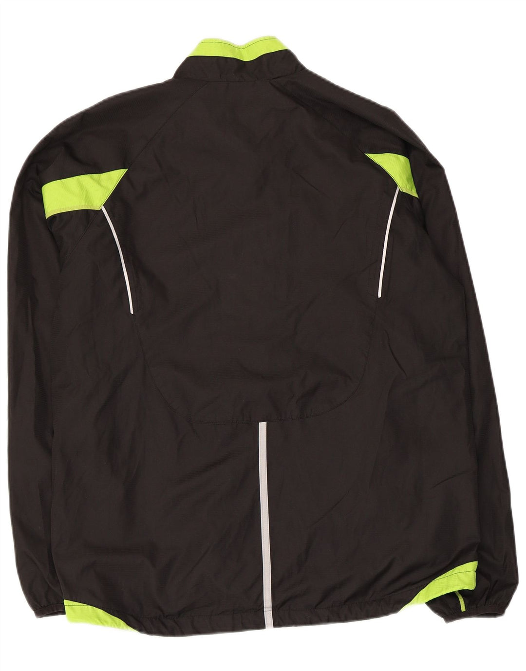 Giacca da ginnastica da uomo Asics, grande, in poliestere color block nero