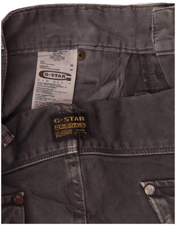 Pantaloni cargo dritti da uomo G-Star W29 L30 in cotone grigio