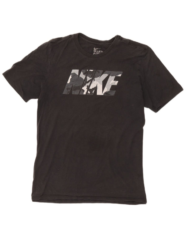 T-shirt grafica Nike da uomo con taglio atletico, colore nero medio