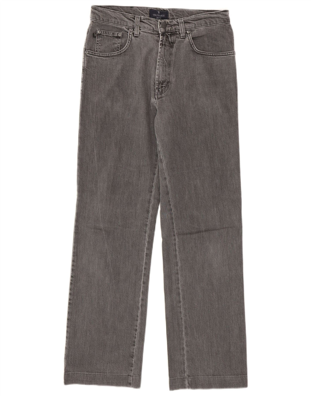Jeans Straight Uomo Trussardi W30 L30 Cotone Grigio