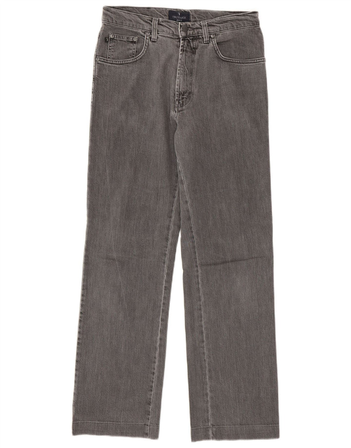 Jeans Straight Uomo Trussardi W30 L30 Cotone Grigio