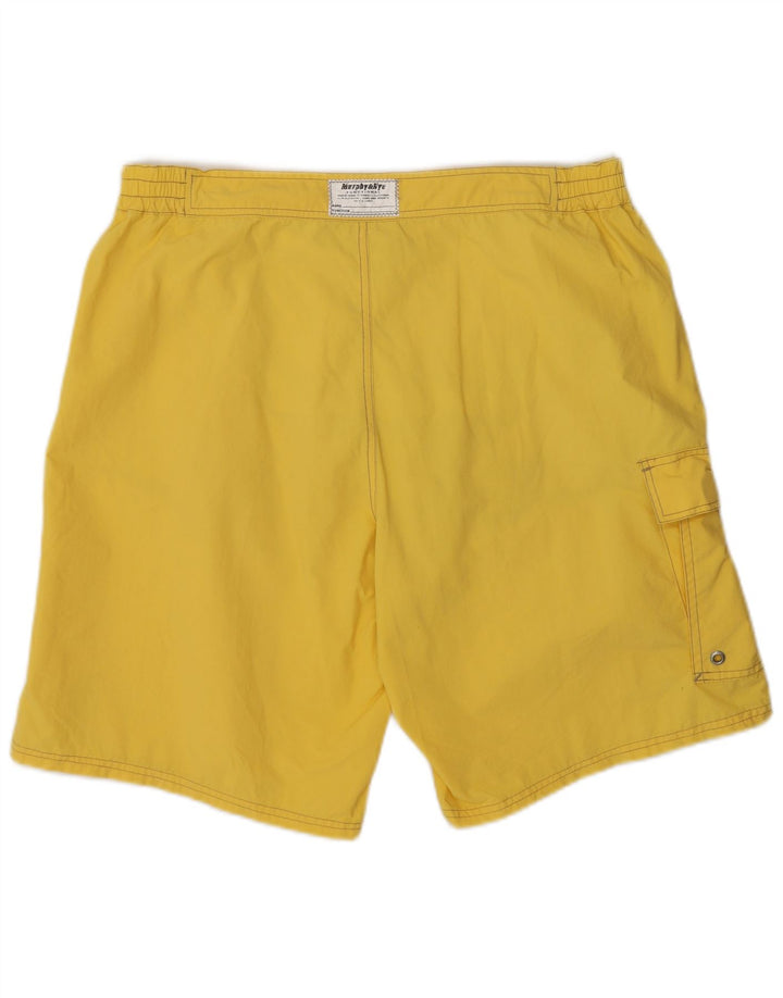Pantaloncini da bagno da uomo Murphy & Nye XL giallo in poliammide