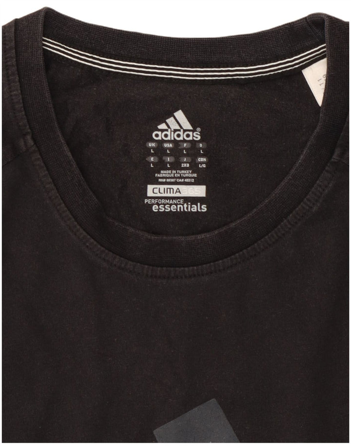 T-shirt grafica ADIDAS da uomo Clima 365 grande nera