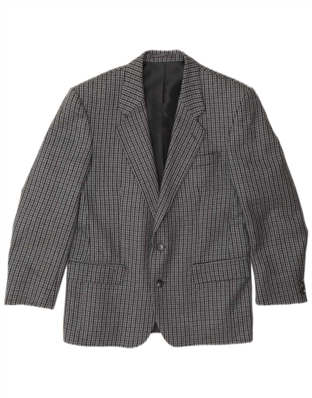 Giacca blazer da uomo a 2 bottoni Kilmaine UK 38 Lana pied de poule grigio medio
