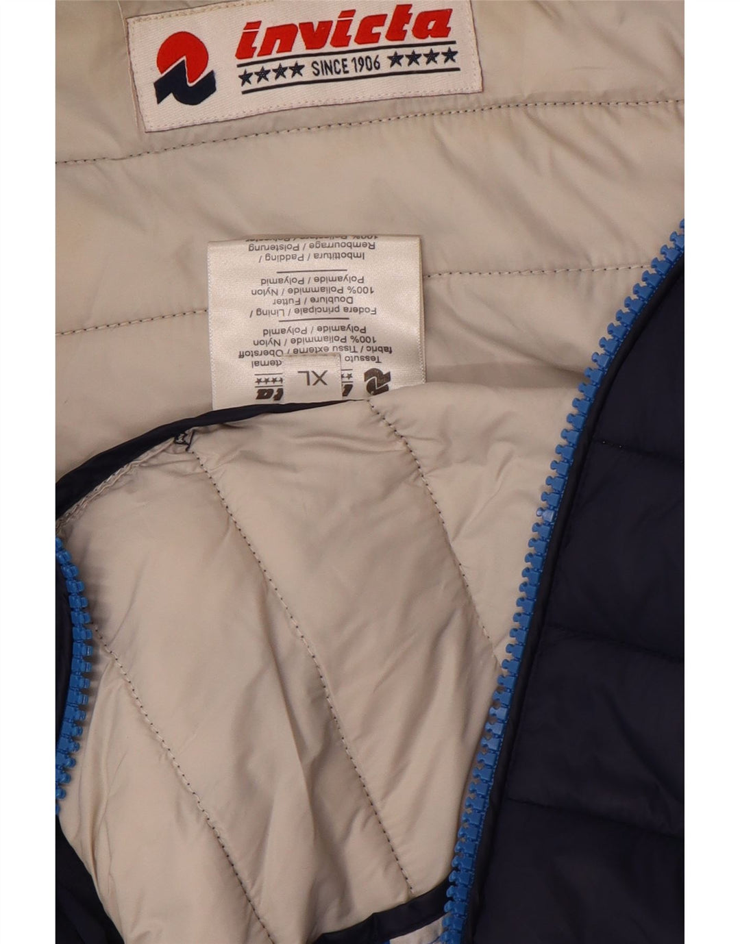 Giacca imbottita da donna Invicta UK 18 XL blu navy in poliammide