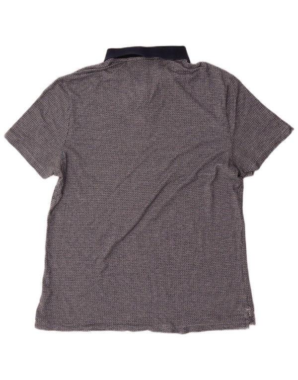 Polo a maniche corte da uomo Calvin Klein medio blu navy screziato