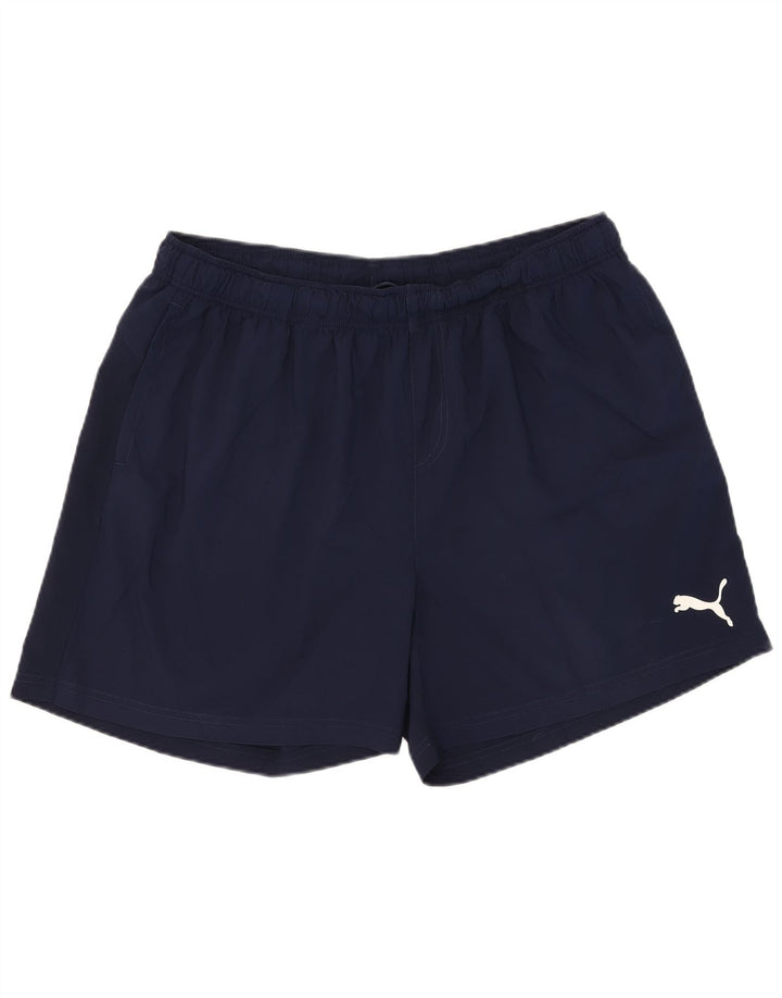 Pantaloncini sportivi Puma da uomo 2XL Blu navy