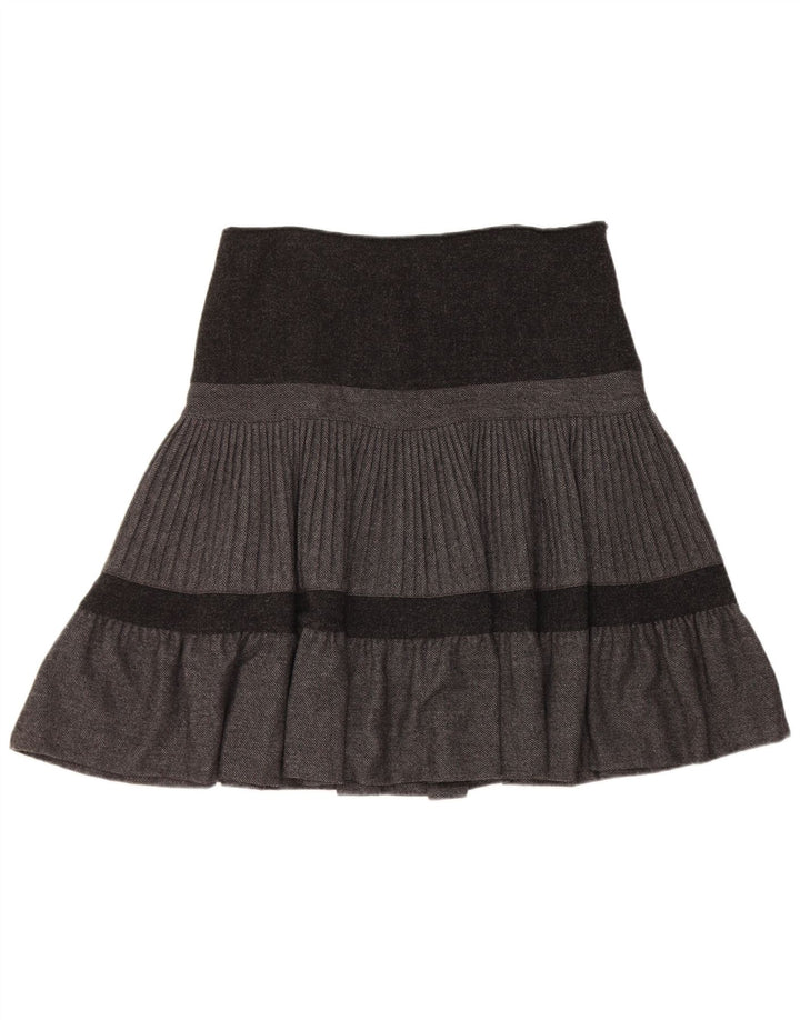 Gonna a trapezio da donna Benetton W32 Large Grigio Colorblock
