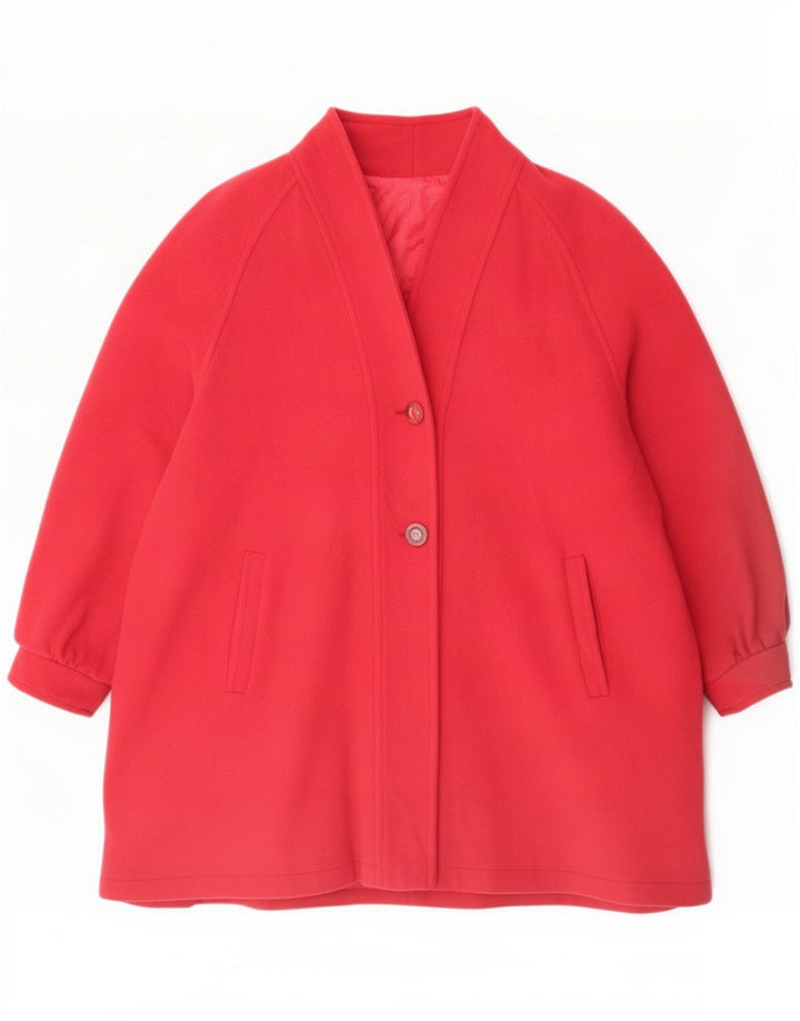 Soprabito Oversize da Donna Linea Cinque IT 46 Large Rosso Cashmere