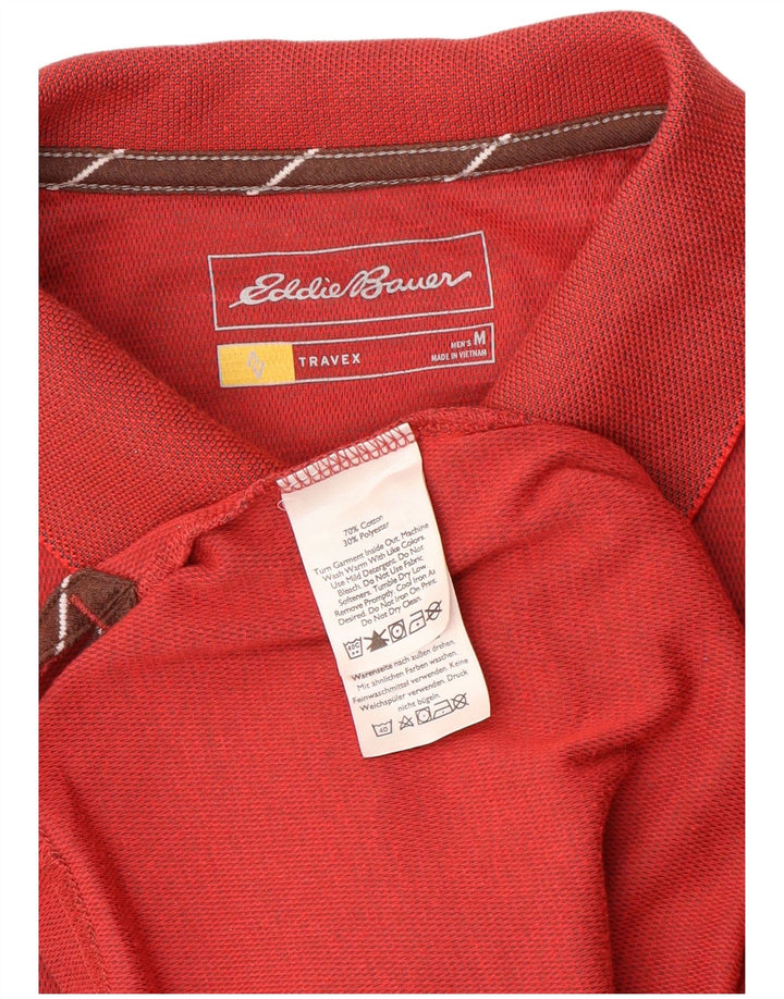 Polo da uomo Eddie Bauer in cotone rosso medio
