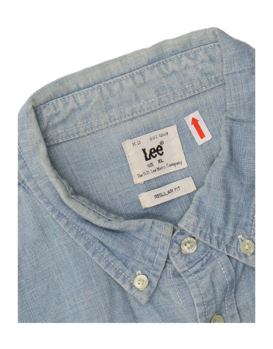 Camicia LEE da uomo vestibilità regolare XL in cotone blu