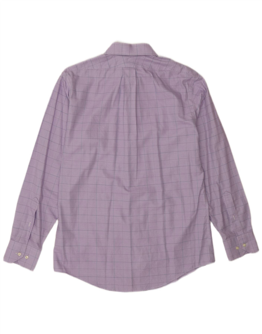 Camicia da uomo Brooks Brothers taglia 15 1/2 cotone medio a quadri viola