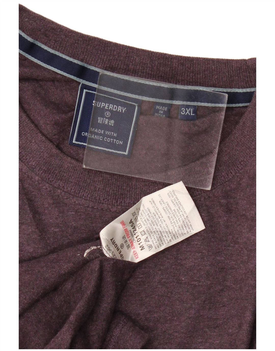 T-shirt da uomo Superdry Top 3XL cotone viola