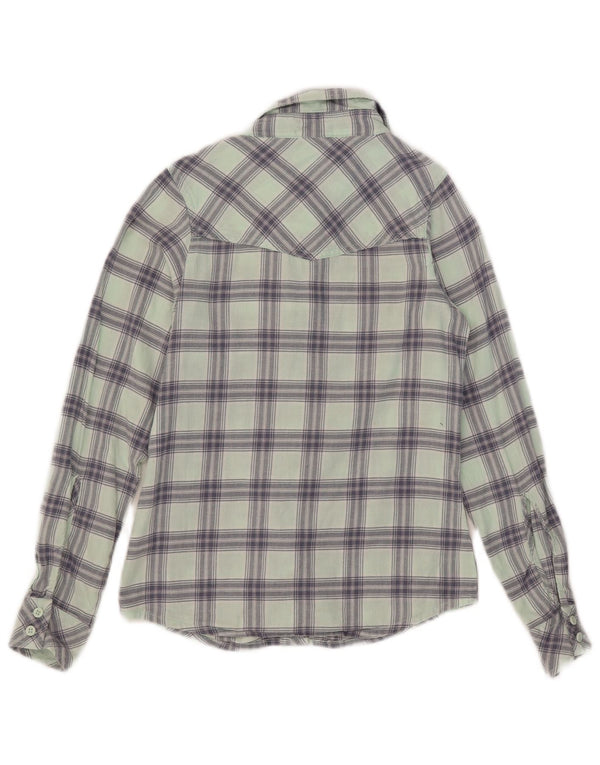 Camicia in flanella da donna Animal UK 6 XS cotone a quadri verde