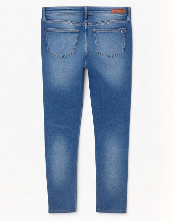 Tommy Hilfiger Donna Venice Slim Jeans W30 L27 Cotone Blu