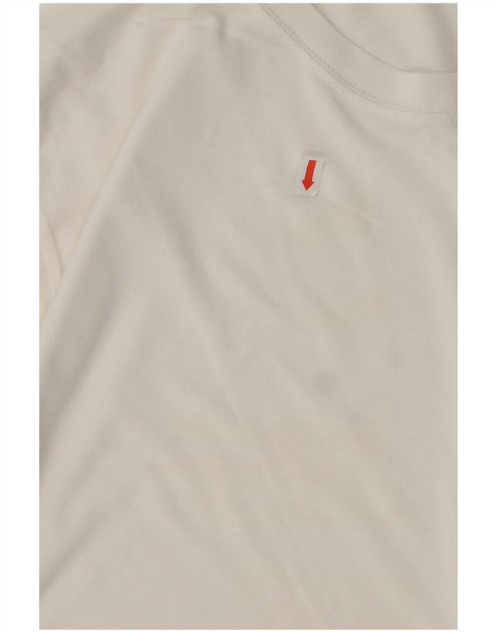 LEVI'S Top da uomo a manica lunga grande in cotone bianco