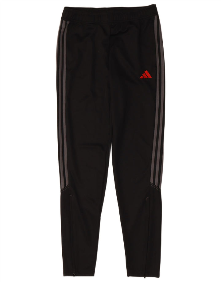 Pantaloni della tuta Adidas Aeroready da ragazzo 15-16 anni in poliestere nero
