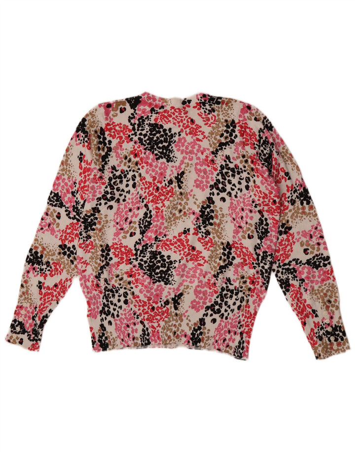 Maglione maglione girocollo da donna Marks & Spencer UK 14 grande multicolore