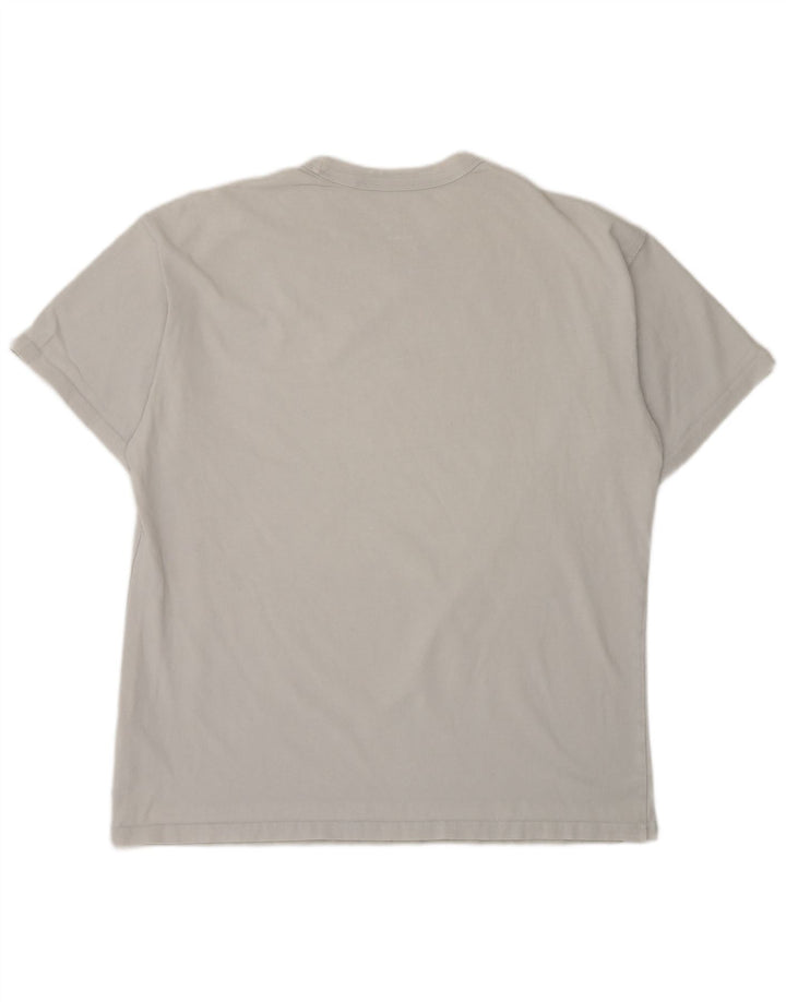 NIKE Mens T-Shirt Top Large Off White Cotton