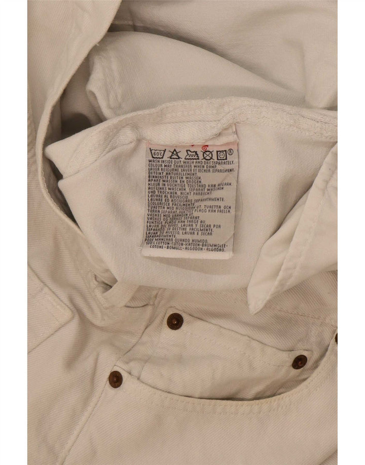 Jeans dritti da uomo Levi's W36 L36 cotone bianco