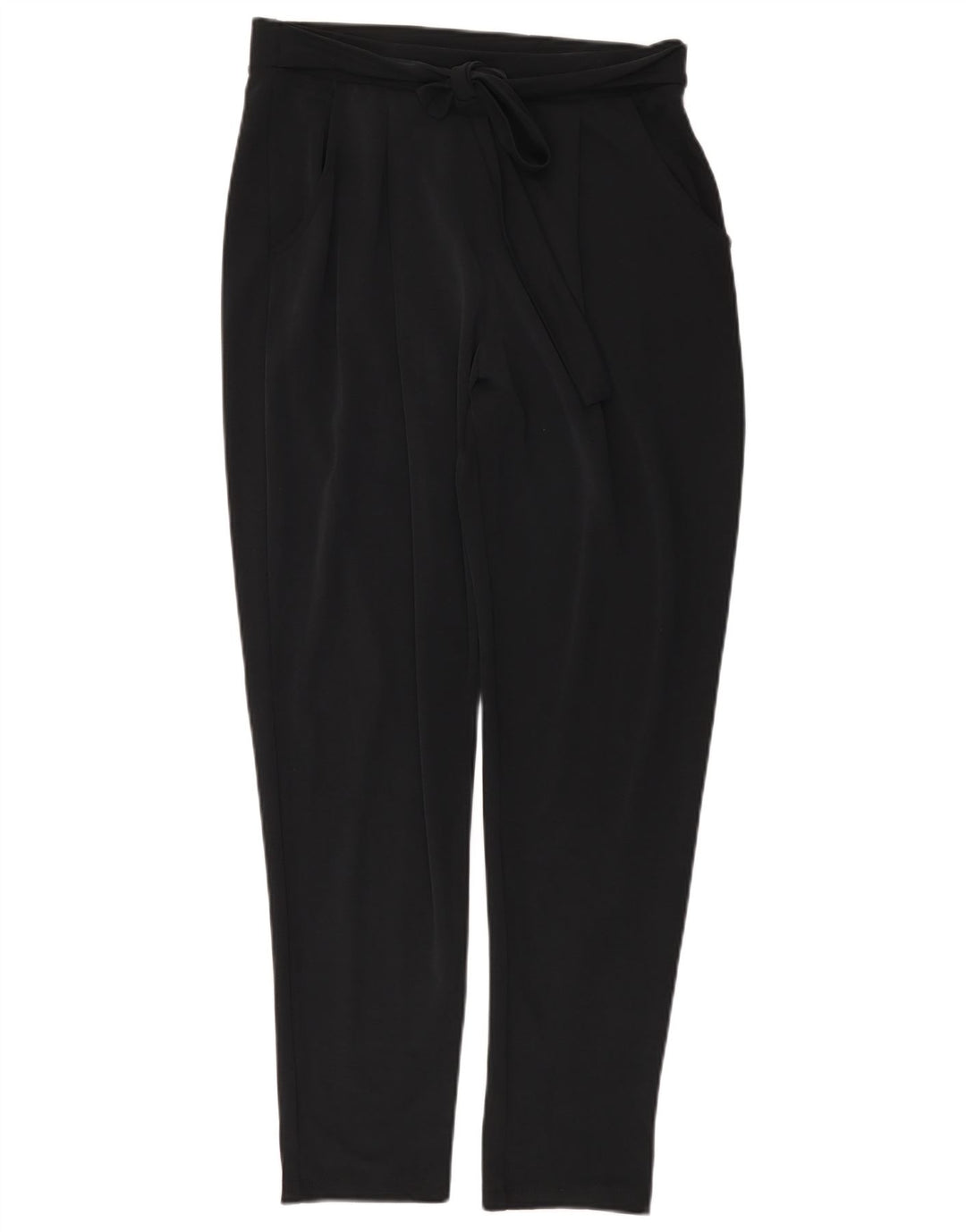 Pantaloni chino pegged da donna Marks & Spencer UK 12 medi W30 L31 neri