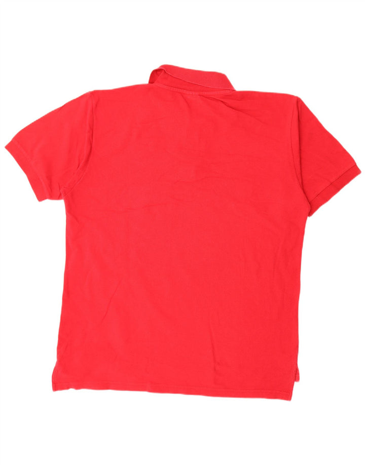 Polo Reebok da uomo grande in cotone rosso