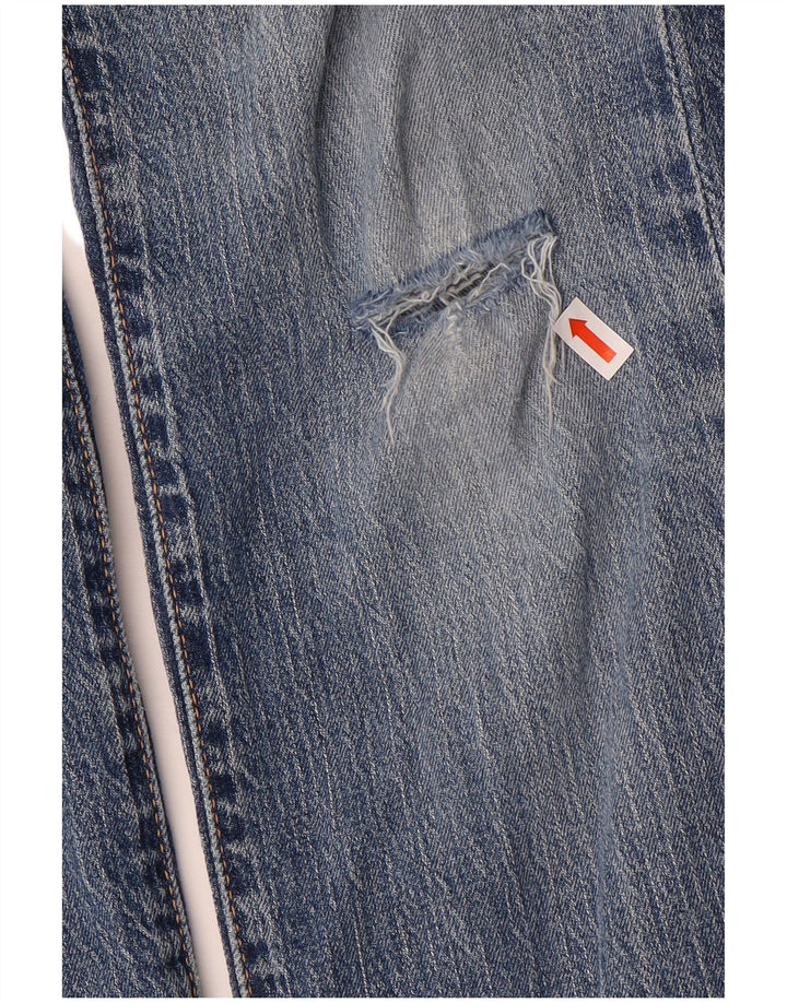 Jeans Levi's Uomo 511 Slim Distressed W32 L32 Cotone Blu