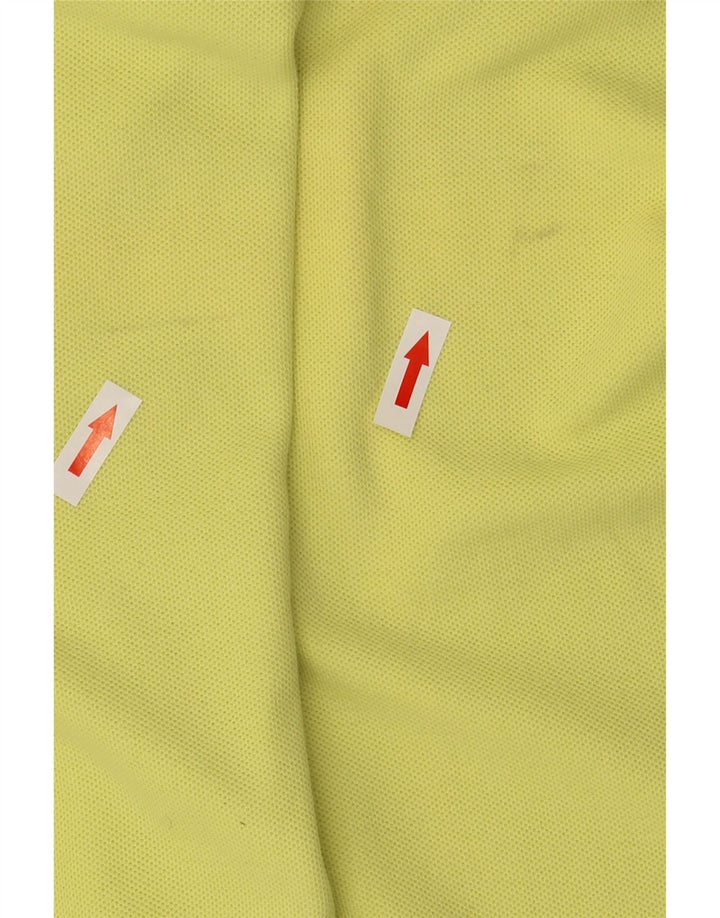 Polo da uomo Fila Large in cotone giallo