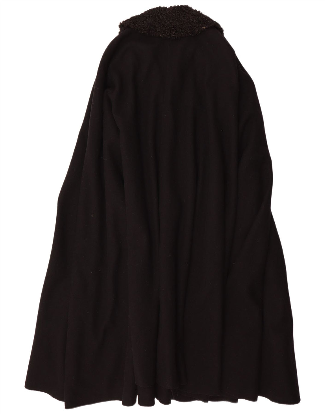 Cappotto poncho vintage da donna, taglia unica, nero