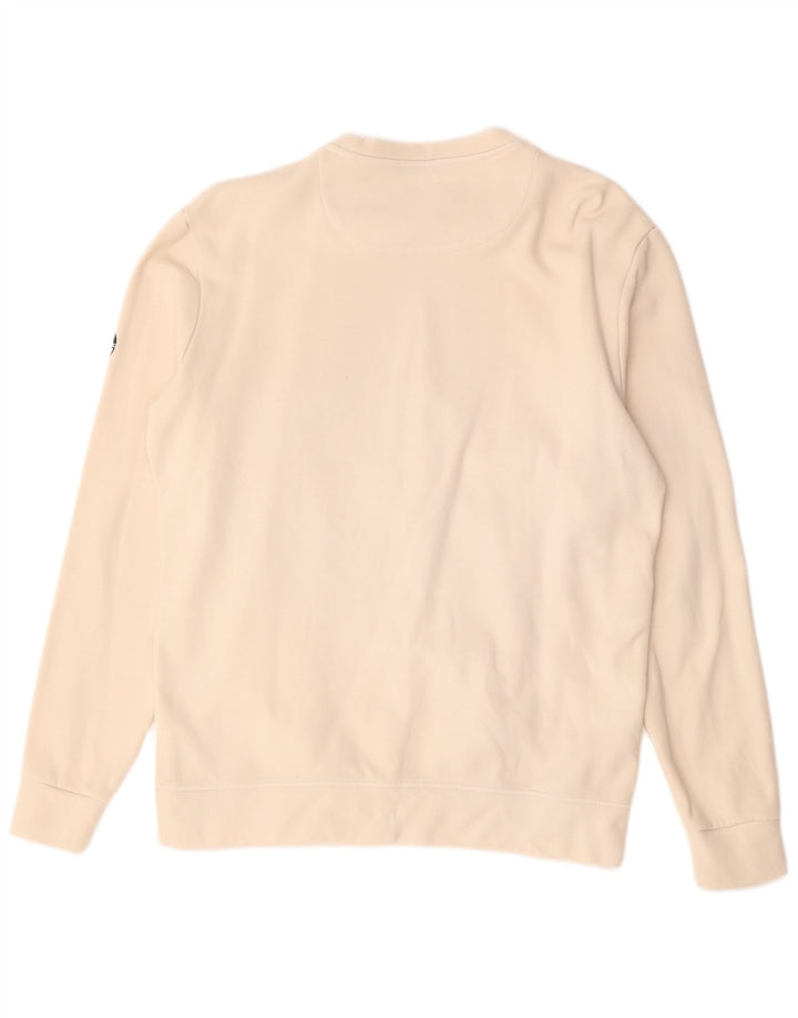 Felpa con grafica da uomo North Sails Maglione XL in cotone bianco sporco