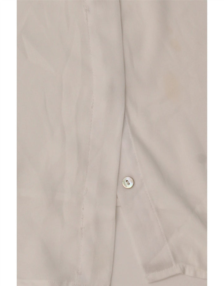 Camicetta da donna con maniche a 3/4 Zara UK 14 Poliestere bianco medio