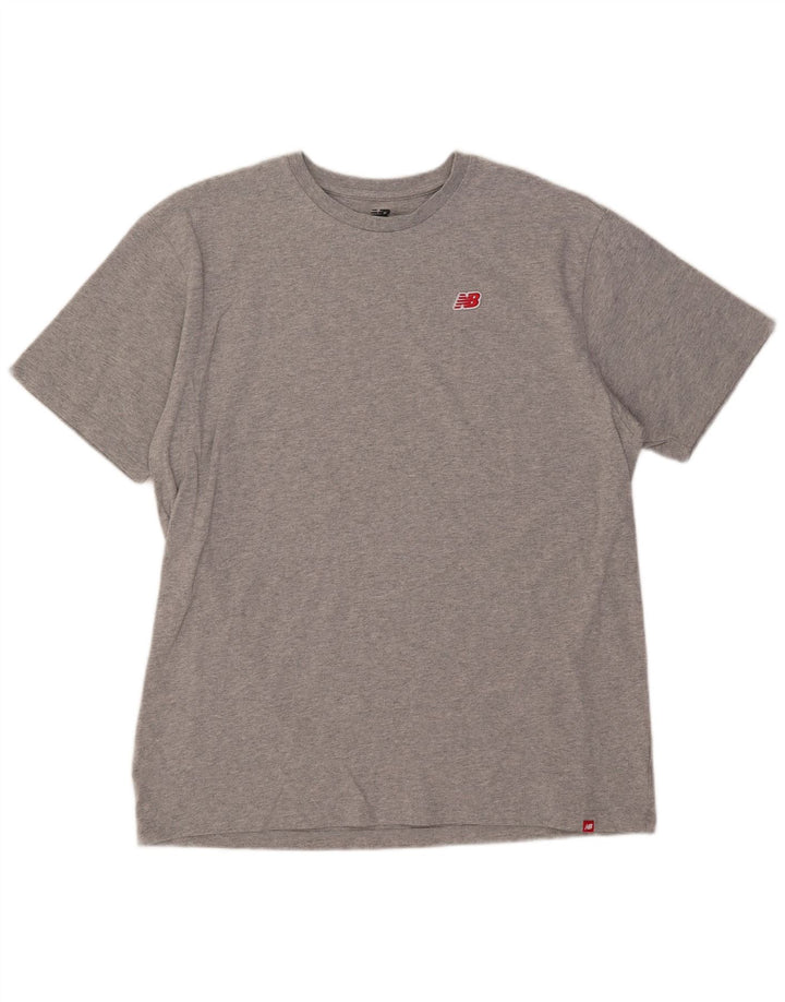 Maglietta da uomo New Balance Top XL grigia chiazzata