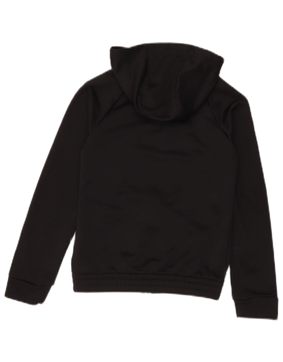 Felpa con cappuccio con zip grafica Adidas da ragazzo 9-10 anni in poliestere nero