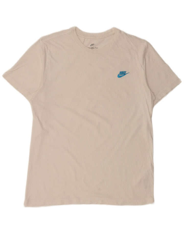T-shirt da uomo Nike Top in cotone bianco medio