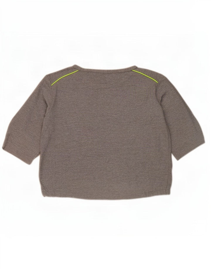 Felpa Zara da donna con maniche a 3/4, taglia UK 14, grigio medio