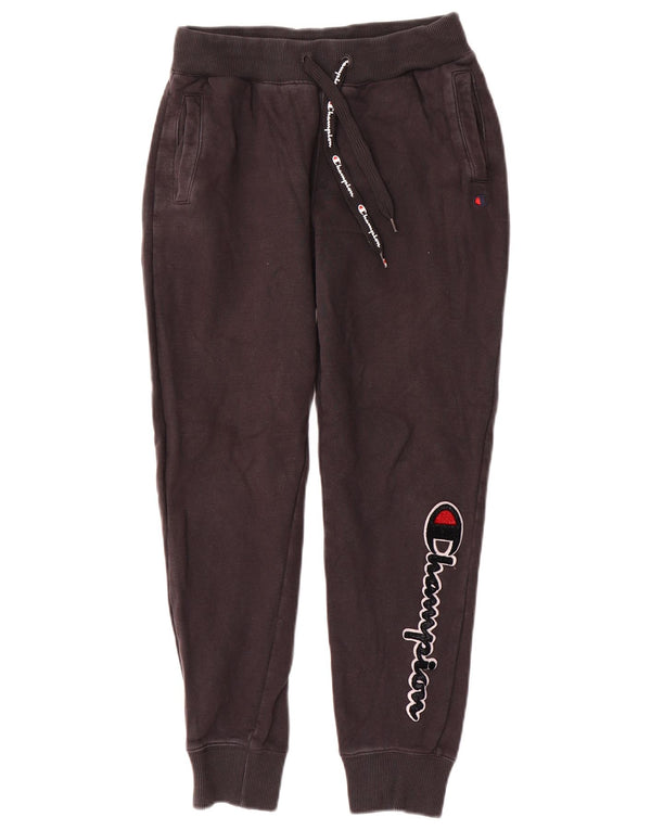 Pantaloni da tuta con grafica da uomo Champion Joggers piccoli in cotone nero