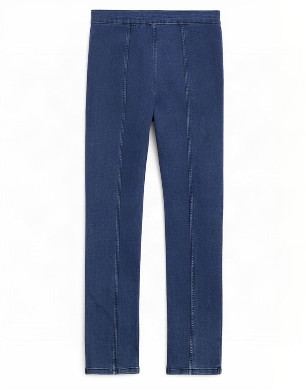 Jeans skinny a vita alta da donna Zara EU 38 Small W28 L34 cotone blu