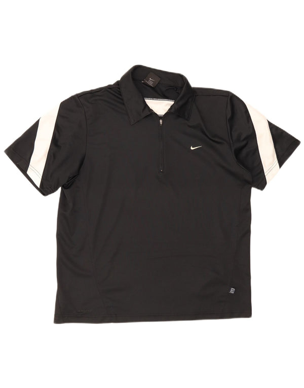 Polo Nike da uomo UK 39/41 Medium Black Colourblock