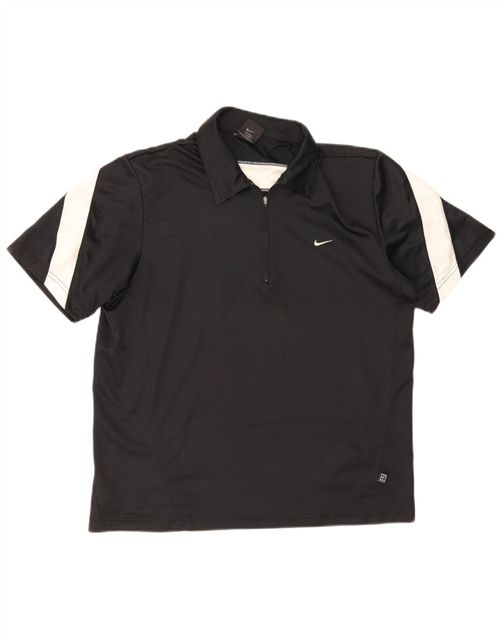 Polo Nike da uomo UK 39/41 Medium Black Colourblock