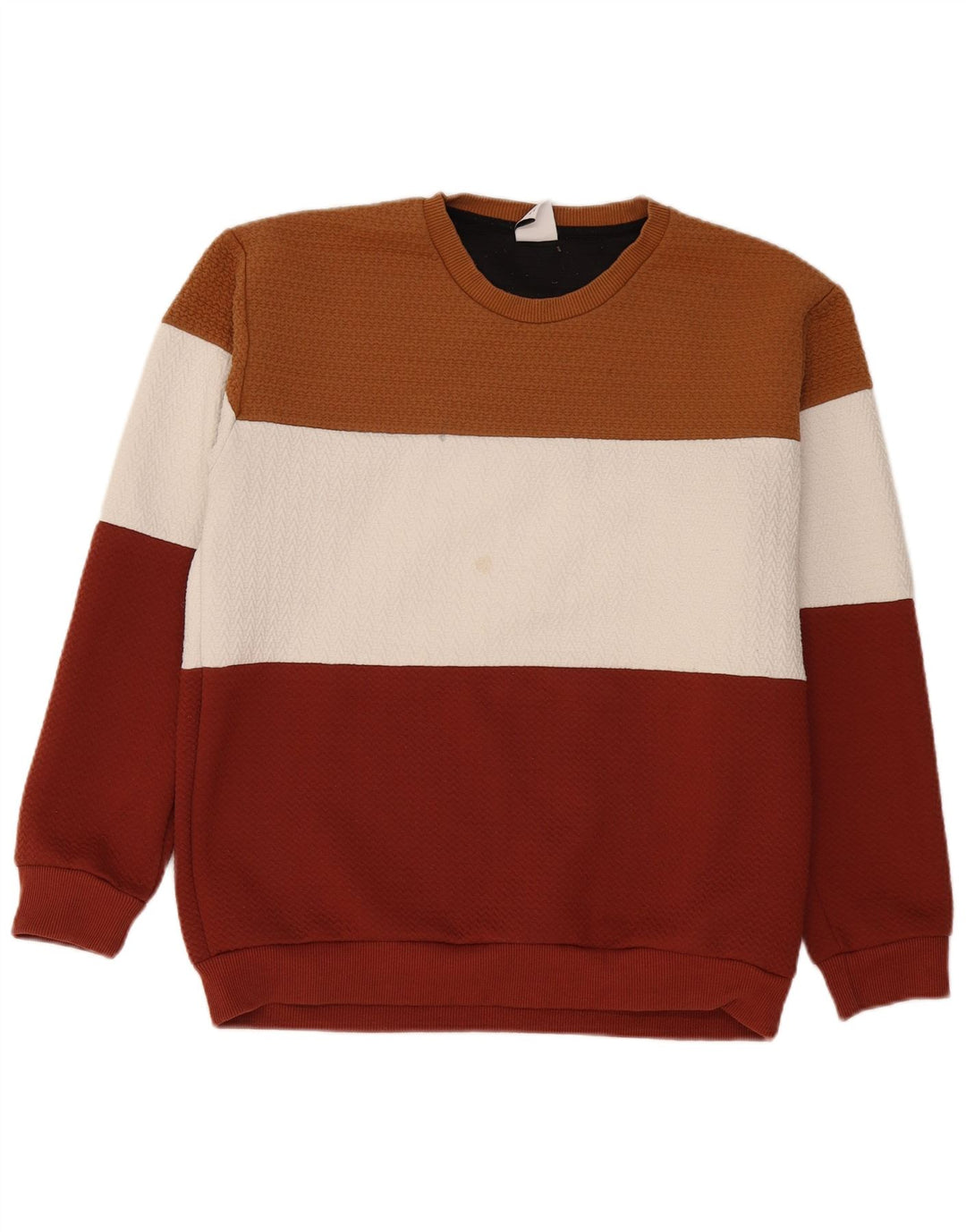 Felpa Zara da uomo maglione XL poliestere colorato a blocchi di colore