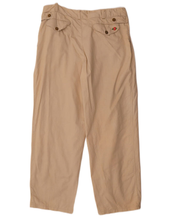 Pantaloni chino vintage da uomo con pegged IT 50 Large W34 L26 Beige